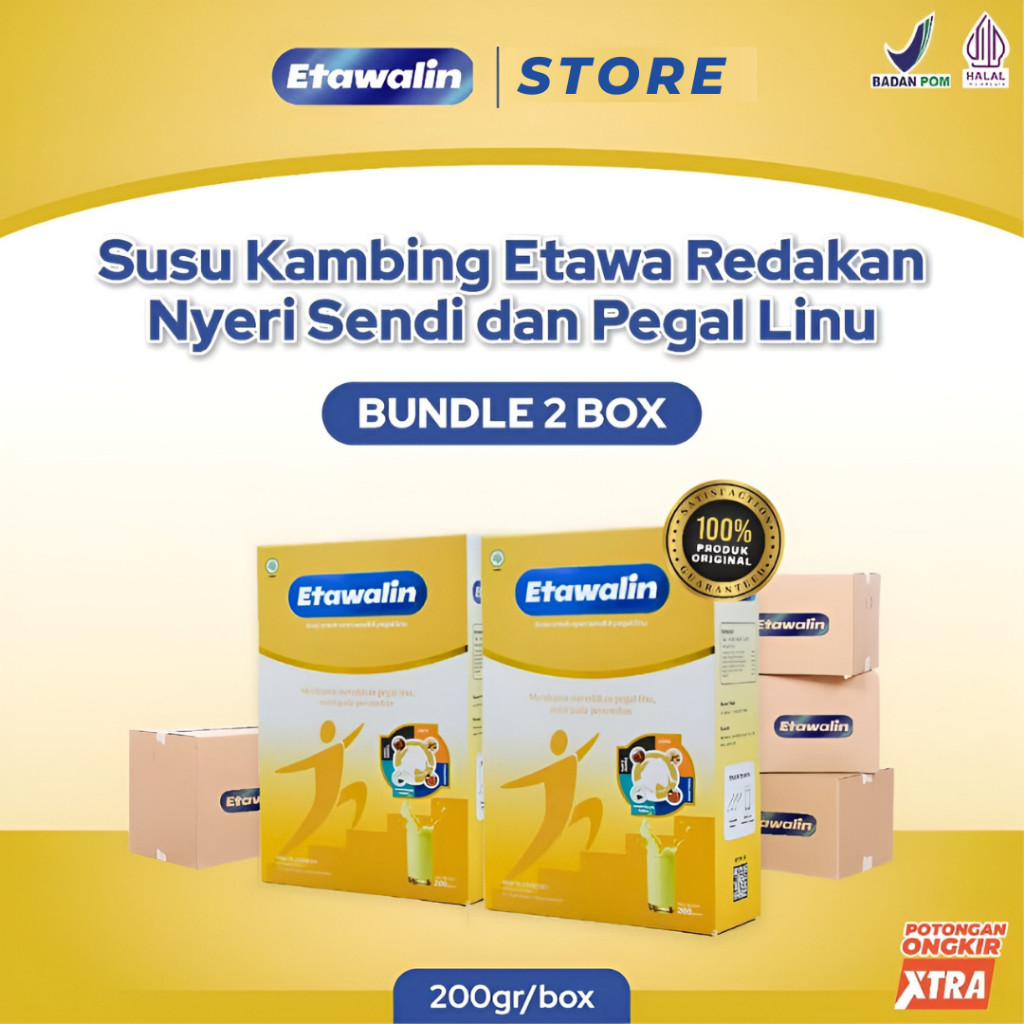 

Etawalin Susu Etawa Nyeri Sendi dan Asam Urat Paket 2 Box