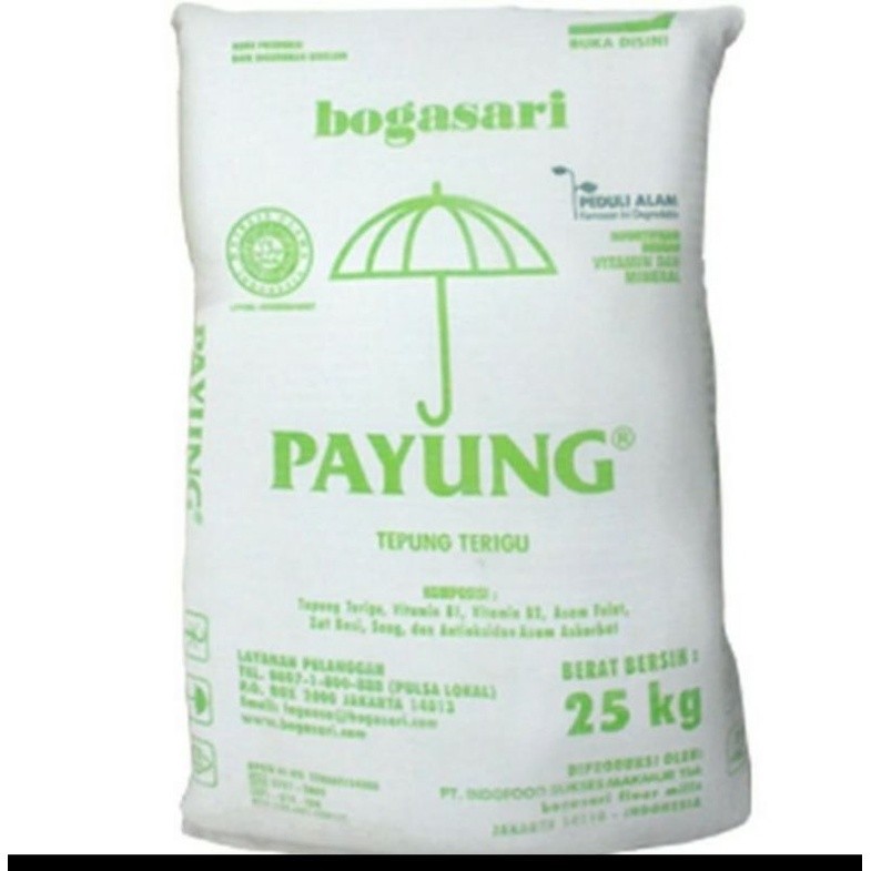 

TEPUNG TERIGU PAYUNG 25 KG GOJEK OR GRAB ONLY