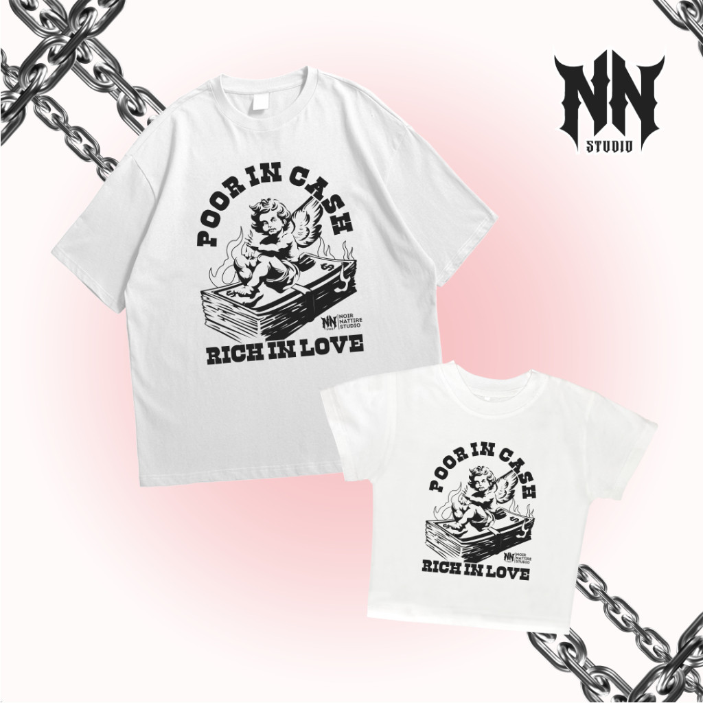 Kaos Couple | Baju Couple Pasangan | Kaos Oversize | Croptop |Couple Tee - Richlove