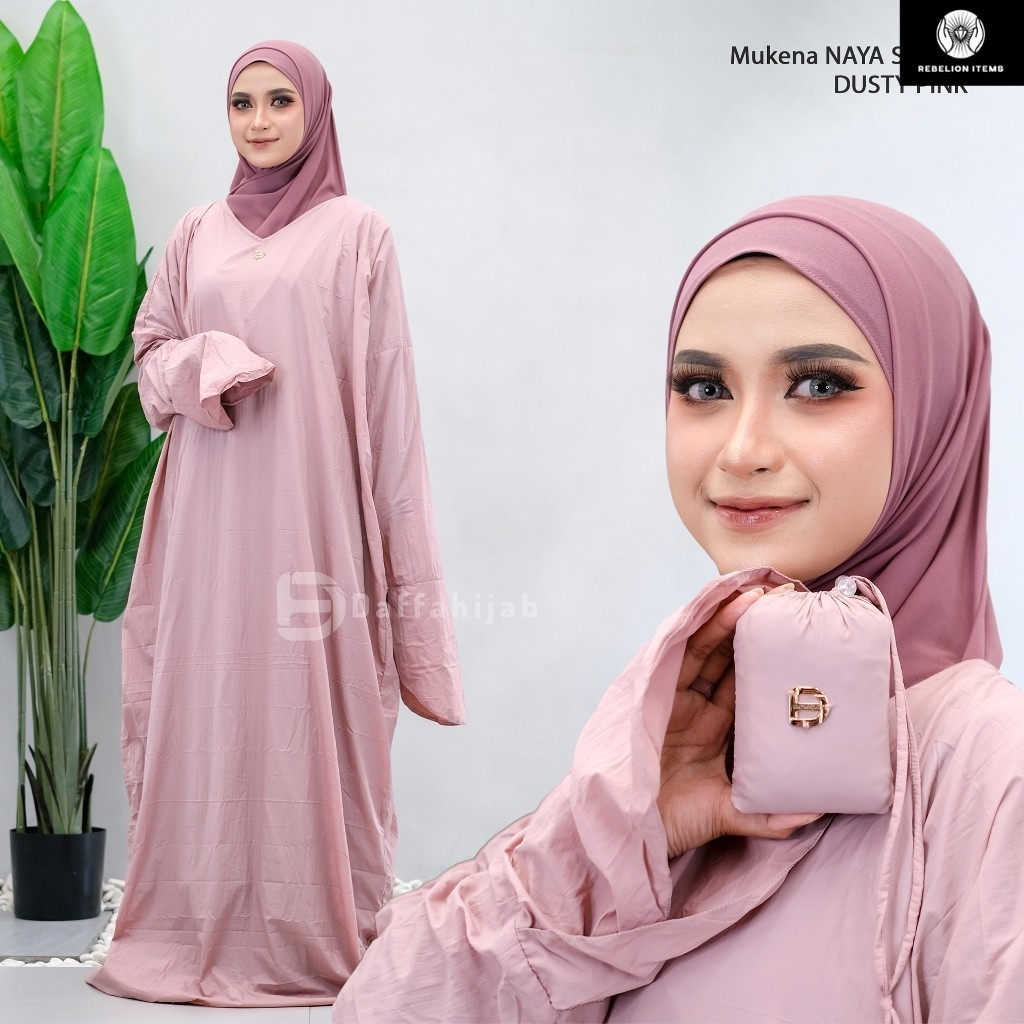 Mukena Abaya Traveling Solite Naya by daffahijab || mukena mini || mukena parasut korea