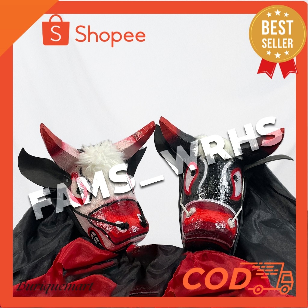 Bantengan Anak Plus Kain. Mainan Viral Bantengan Mberot. Banteng Suro. Mberot