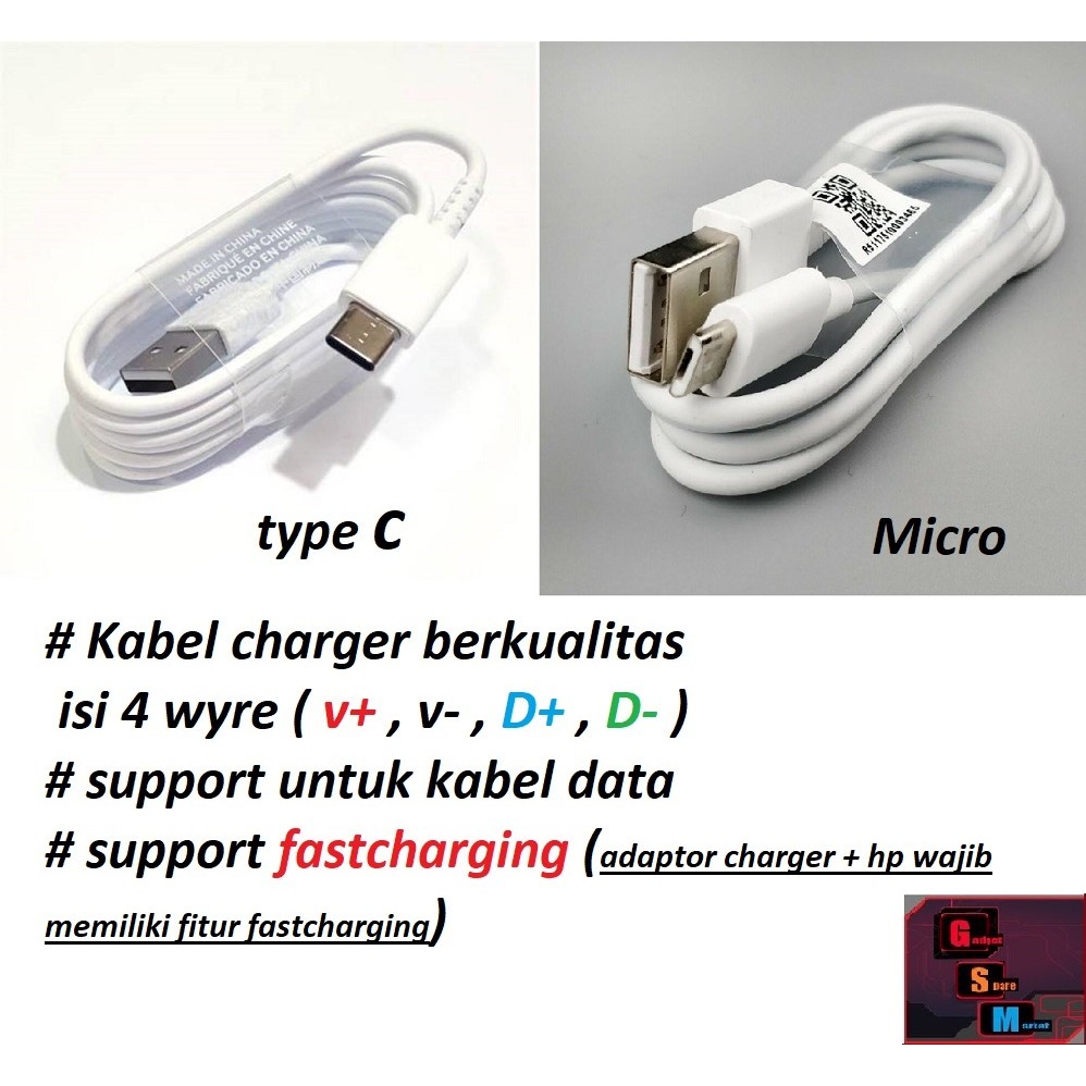 Usb C & micro kabel charger oppo a53 2020 / A53 4G (CPH2127, CPH2131) - oppo 53 5G (PECM30 / PECT30)