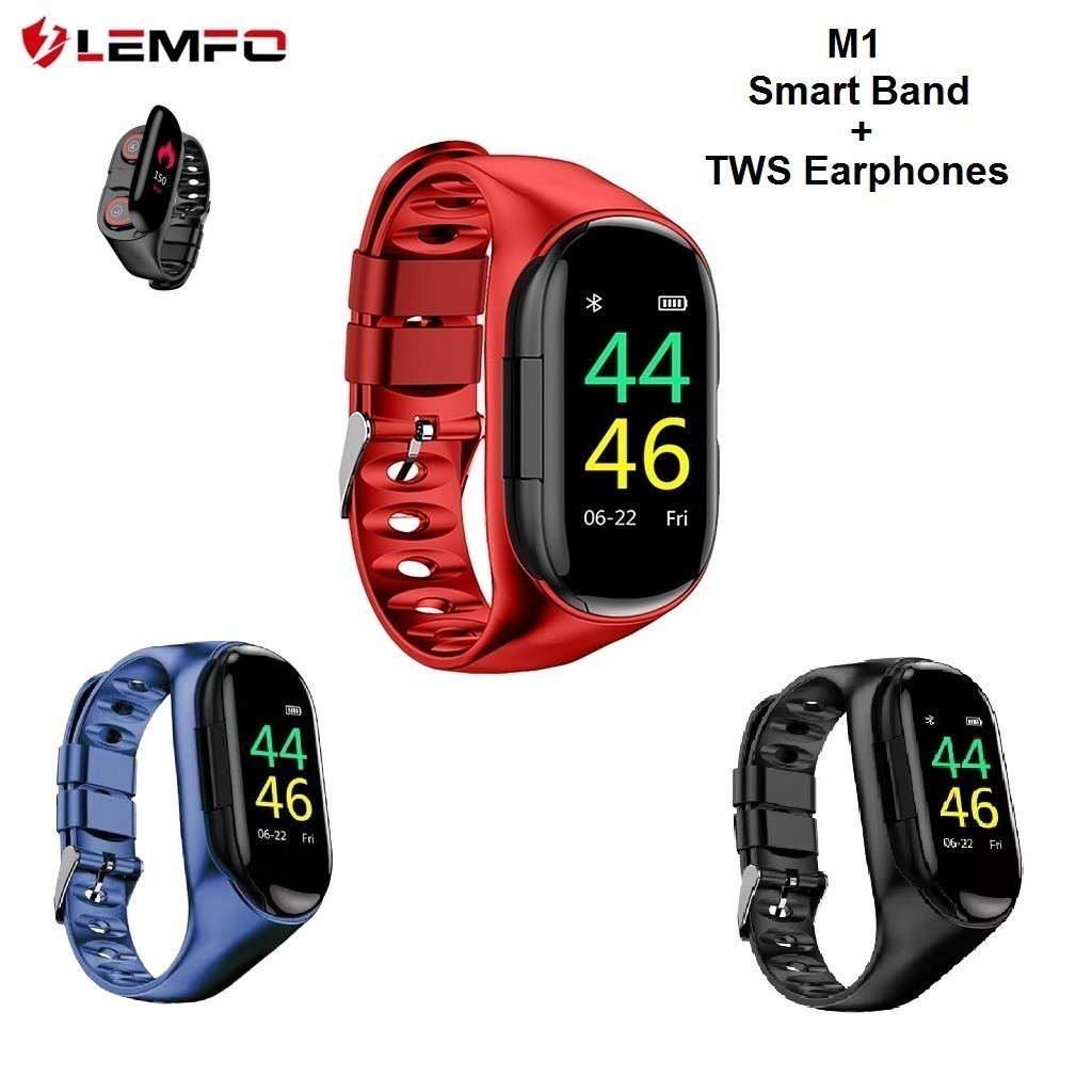 GROSIRUNIK99 LEMFO M1 - Sporty Smart Watch with TWS Bluetooth Earphones