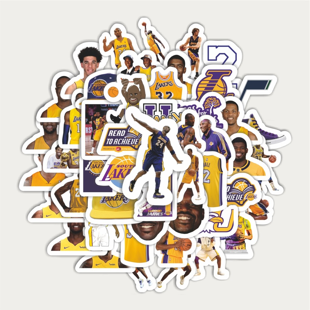

Sticker Pack Stiker Lakers Pemain Basket NBA Stiker | Sticker TUMBLR | Stiker LAPTOP KOPER HELM