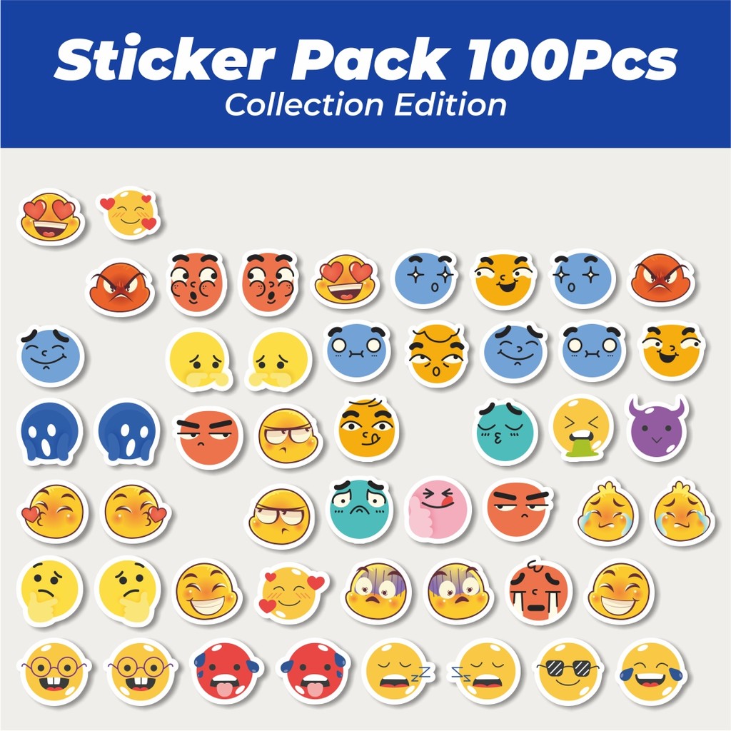 

Hot Stiker Kartun Emoticon Stiker Lucu Anti Air Stikers Berperekat Waterproof Sticker Decal Buat Motor Helm Buku Journal Koper Casing HP Laptop Botol Minum
