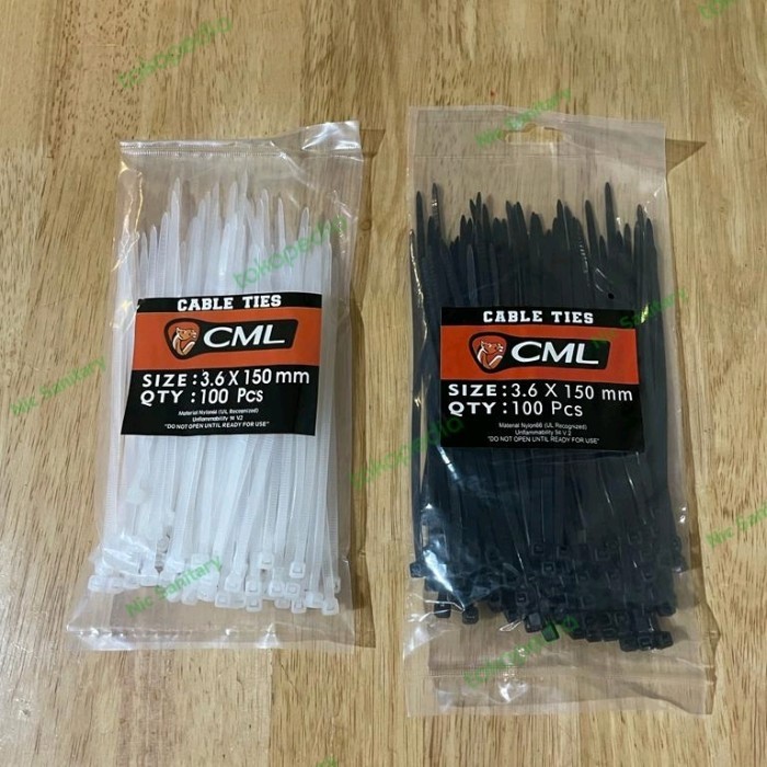 

Kabel tis tebal CAMEL nylon 3,6x150mm Cable tis ikat multifungsi 100PC - Putih