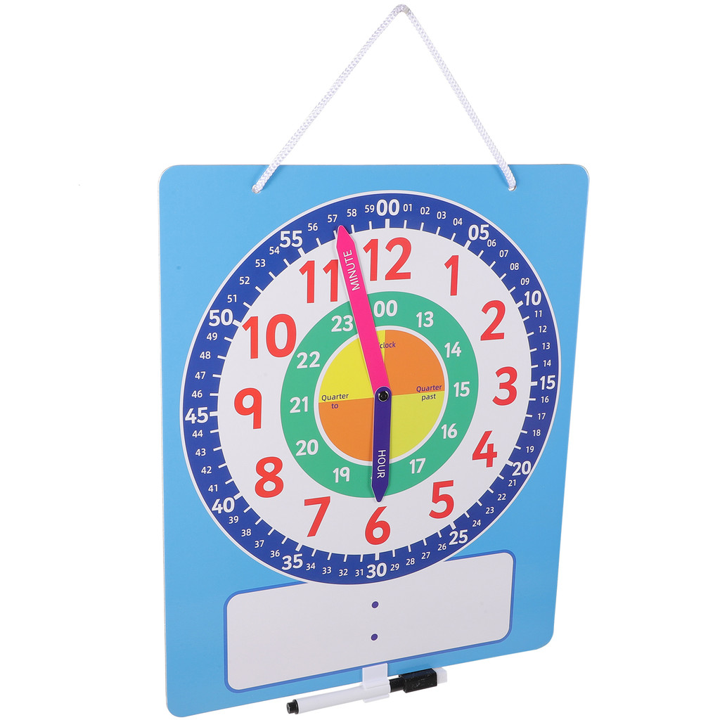 

Time Teaching Aids Cognition Clock Cartoon Model Educational Toys Learning Clocks for Kids Ages 5-7 Preschool Games 3-5