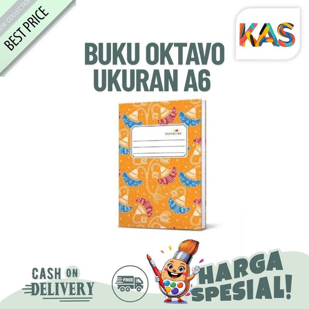

Buku Oktavo A6 PaperLine 100 Lembar Hard Cover Sampul Tebal