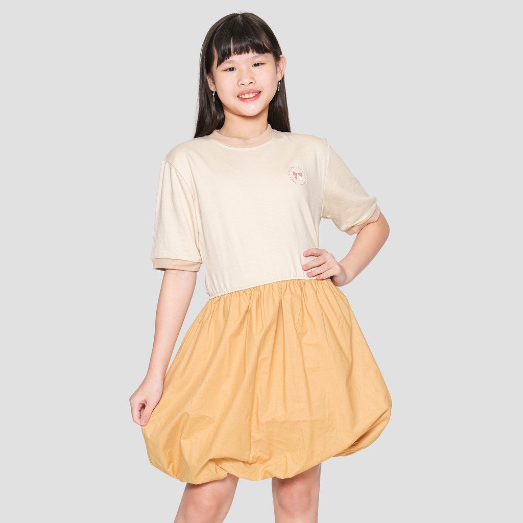 Nevada Balloon Combi Midi Dress Anak Perempuan 121854405