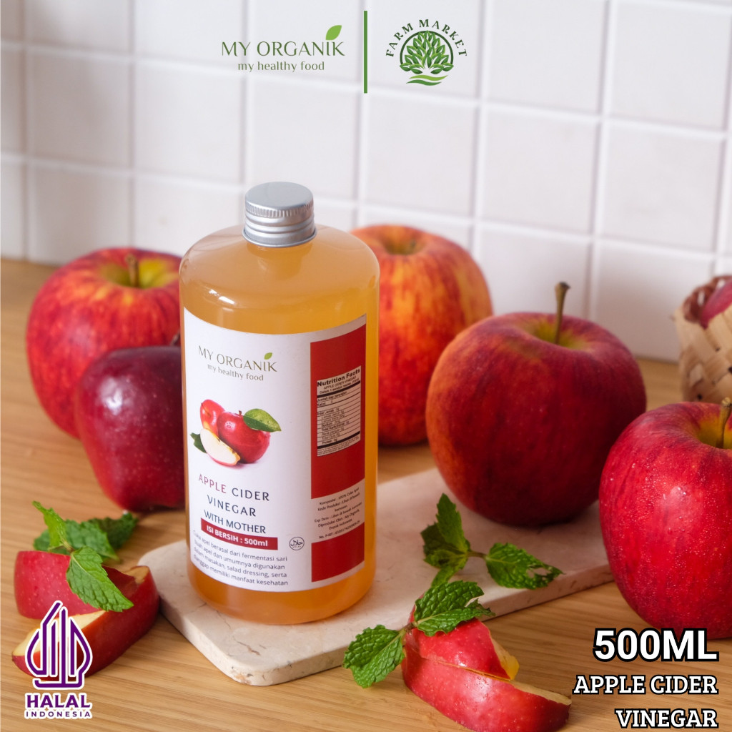 

My Organik Cuka Apel with mother 500ml Tanpa Campuran apple vinegar with mother organic