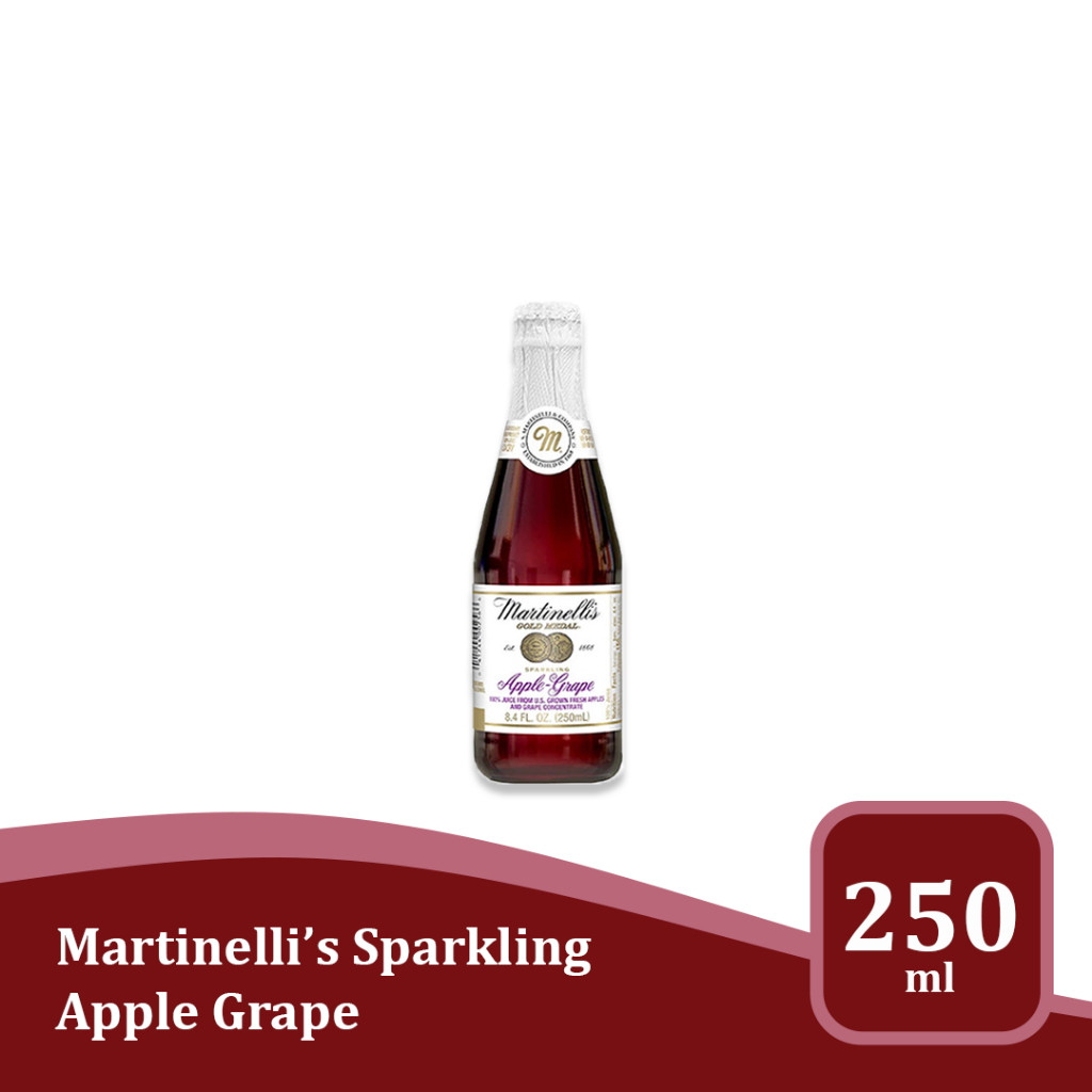 

Martinelli's Sparkling Apple Grape Juice 8.4 fl oz - Minuman impor USA