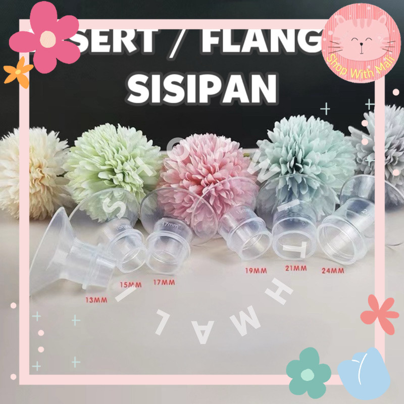 INSERT Silikon Flange Sisipan Selipan Flensa Corong Pompa Asi 13 15 16 17 18 19 20 21 mm BPA FREE