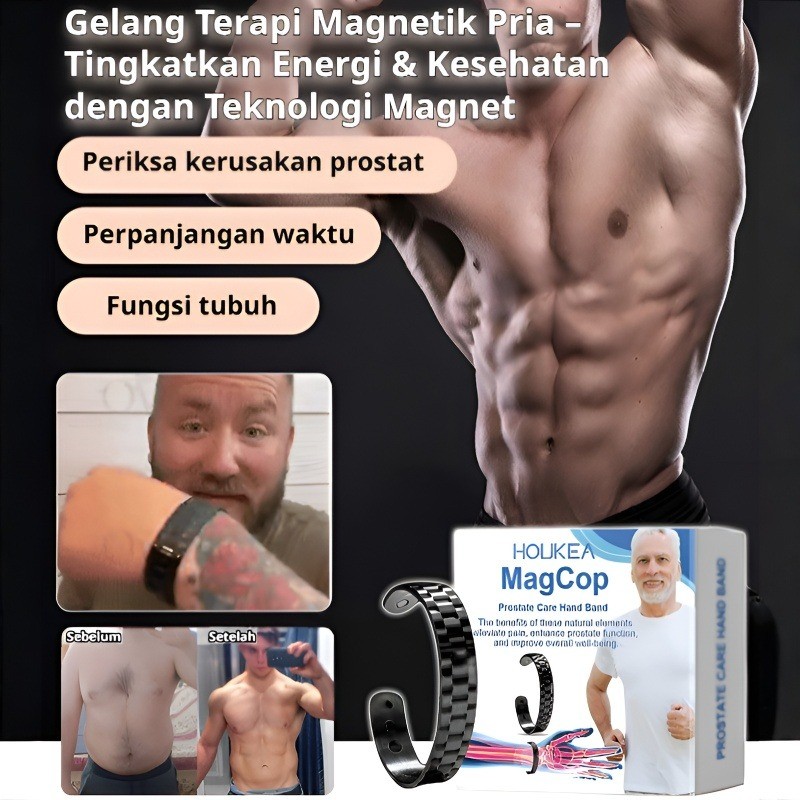 ⚡️COD+Pengiriman 24 Jam⚡️[Semakin Dipakai, Semakin Kuat] Gelang Terapi Magnet Energi - Menjaga Keseh