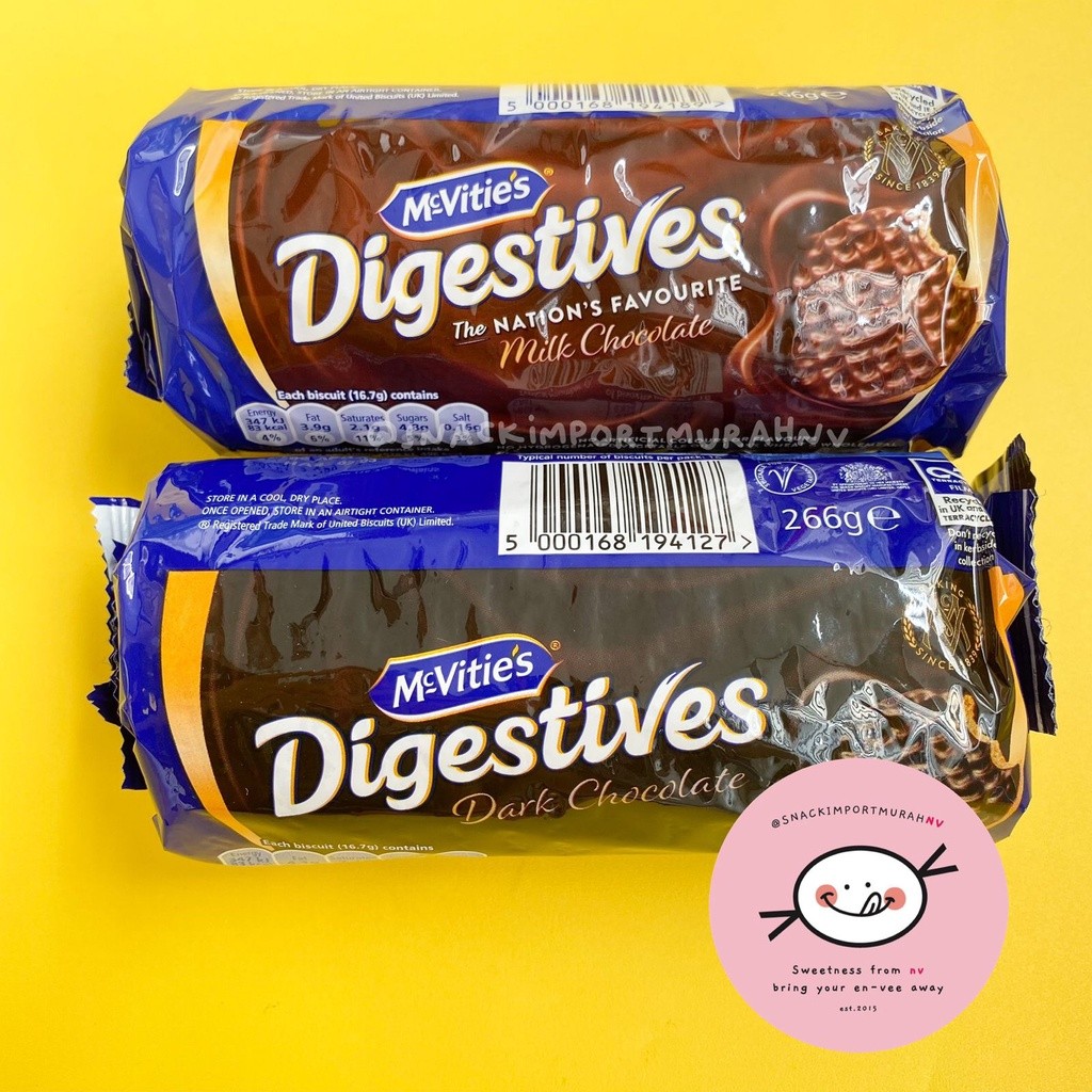 

Original Handcarry UK (Inggris) McVities Digestive Milk Chocolate / Dark Chocolate