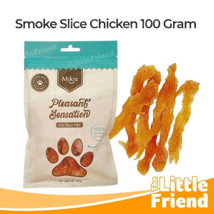

Snack Cemilan Anjing Mikis Dog Treats Jerky Chicken Beef Duck Rabbit Salmon - Chicken