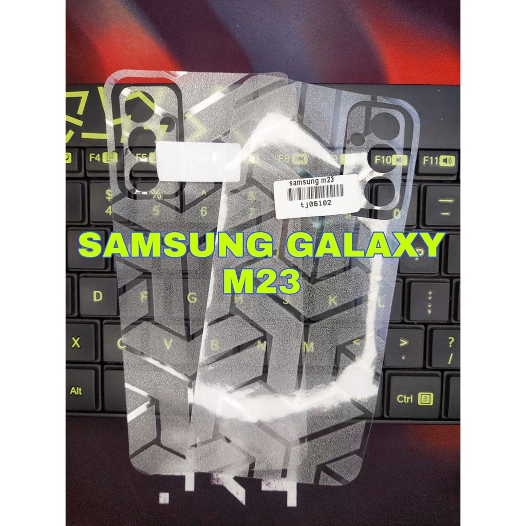 Skin Carbon Glitter Hp Samsung Galaxy M23 Back Skin Optimus Transformers Garskin Handphone