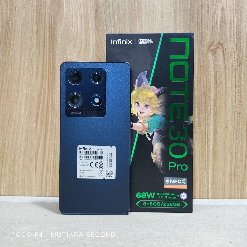 Infinix Note 30 Pro Ram 8GB Rom 256GB Second Resmi