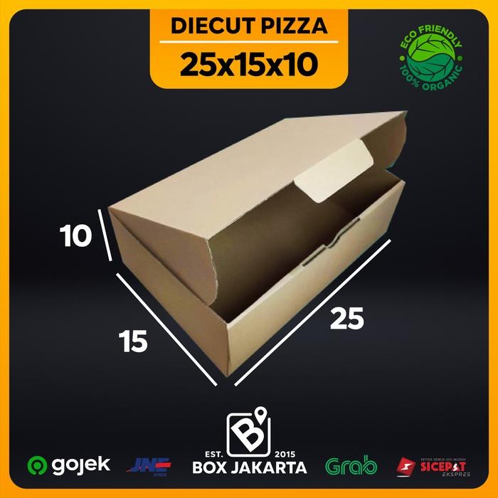 

KARDUS uk 25x15x10 CM Diecut Pizza Corrugated Packaging Box