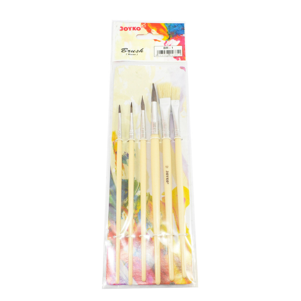 

Joyko Set BR-1/240 Brush M&G ABH97890 ABH97891 Alat Lukis Gambar Kuas Cat Air