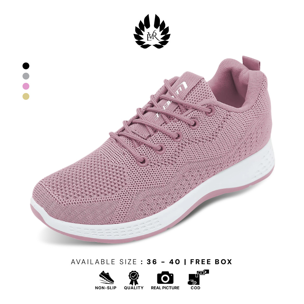 EVR LV0046 SEPATU RAJUT WANITA SEPATU SPORT WANITA