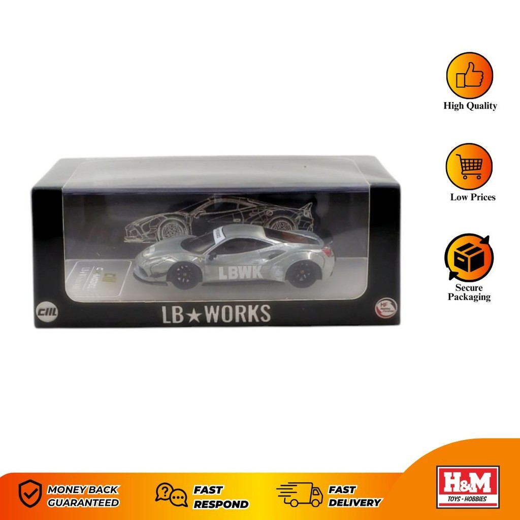 CM Model 1/64 CHASE LBWK Ferrari 488 Widebody Indonesia Exclusive
