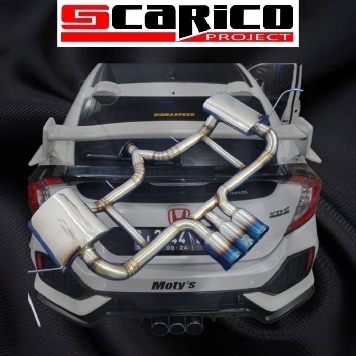 Knalpot Civic Turbo Type R Full Set Knalpot Honda Civic Turbo - Standar