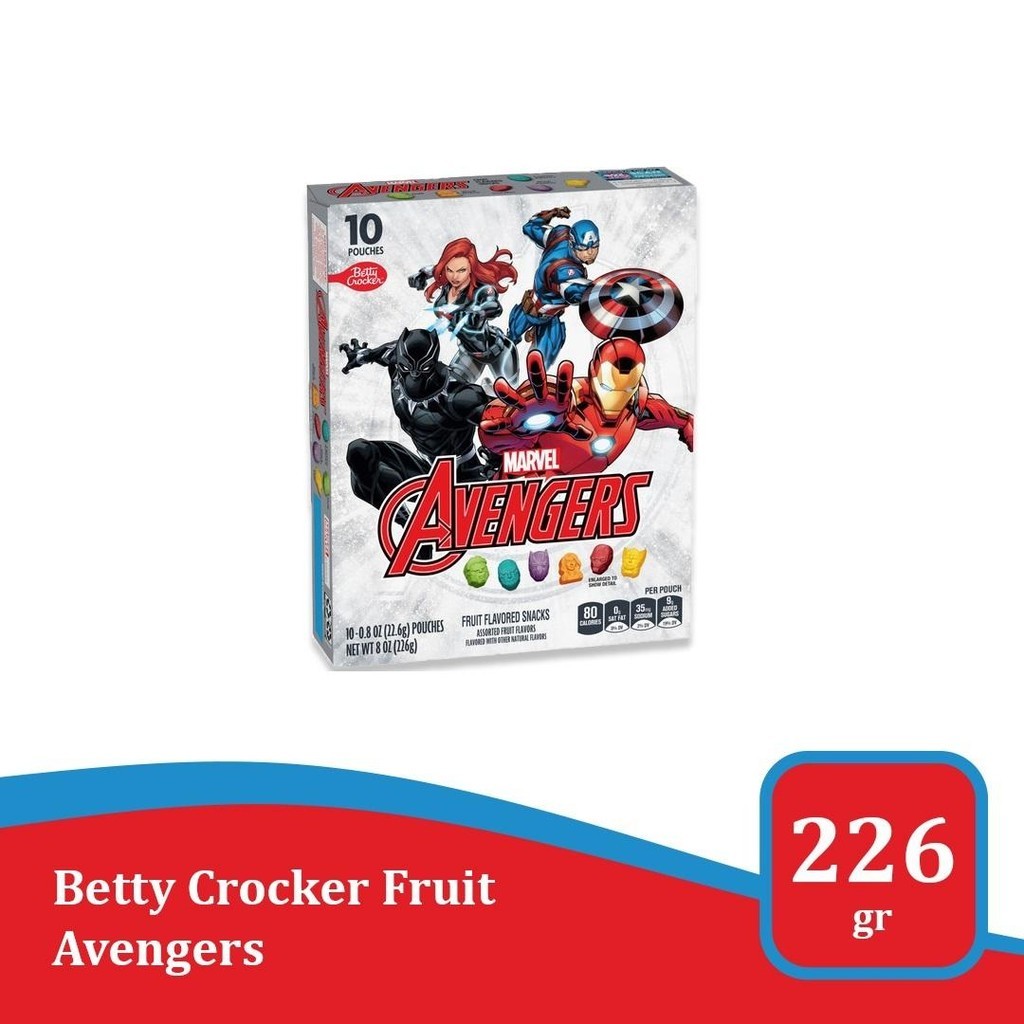

Betty Crockers Super Hero Fruit Snacks 8 oz - permen import USA