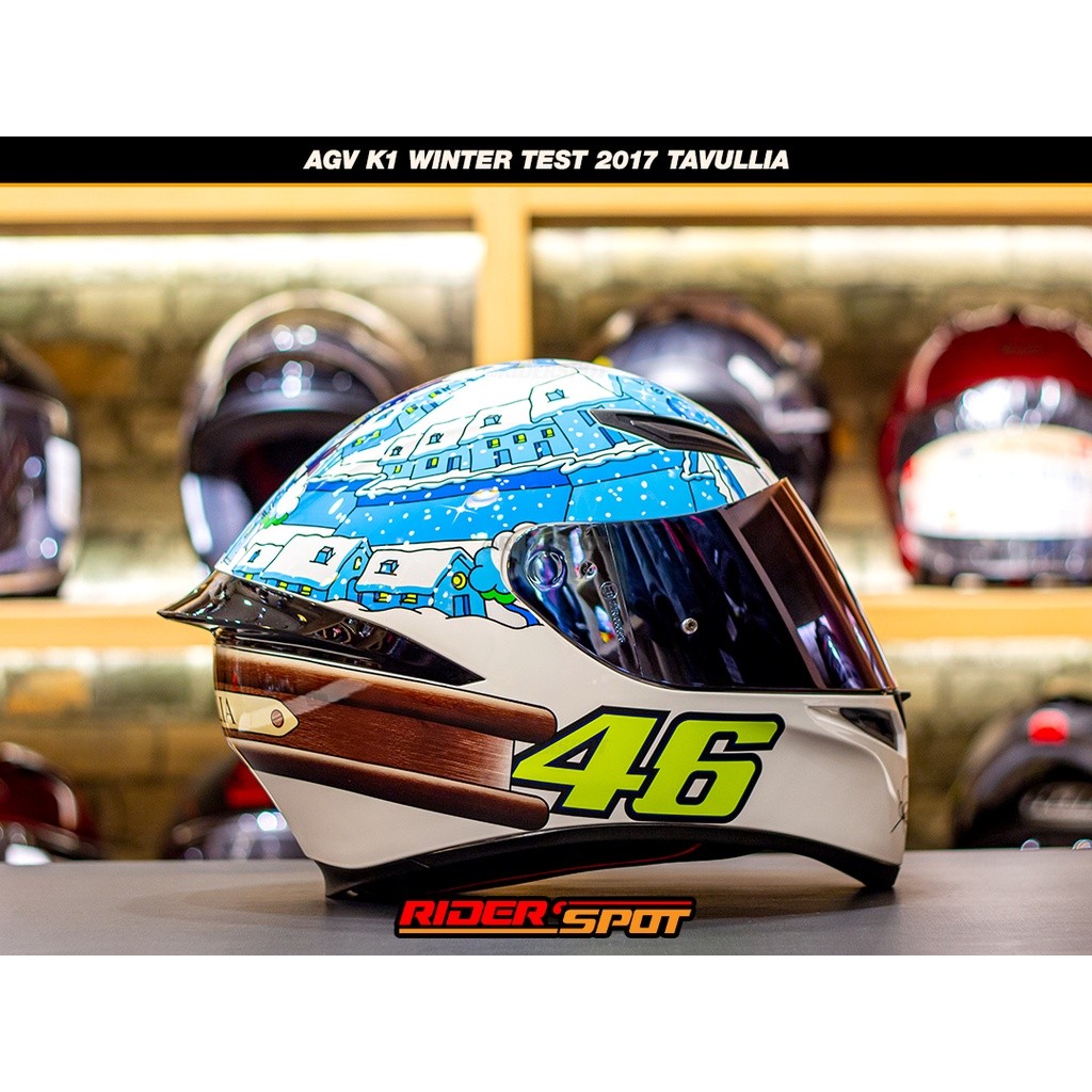 Helm Motor AGV K1 Winter Test 2017 Full Face Helmet Original Adventure