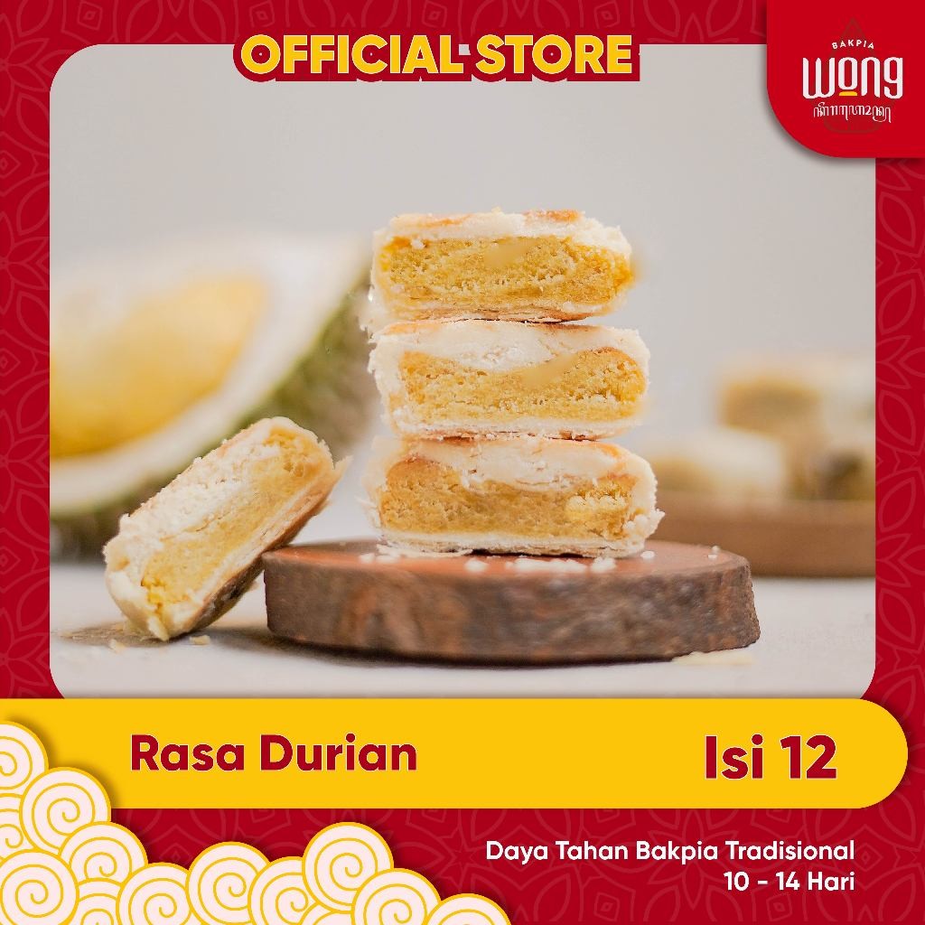 

Bakpia Wong Keraton - Bakpia Reguler Durian Isi 12