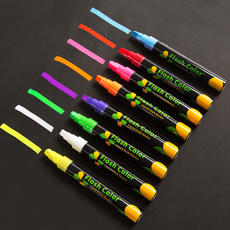

Liquid Chalk Erasable Highlighter Whiteboard Graffiti LED Advertisement Chalkboard Fluorescent Marker Pen Art Supplies