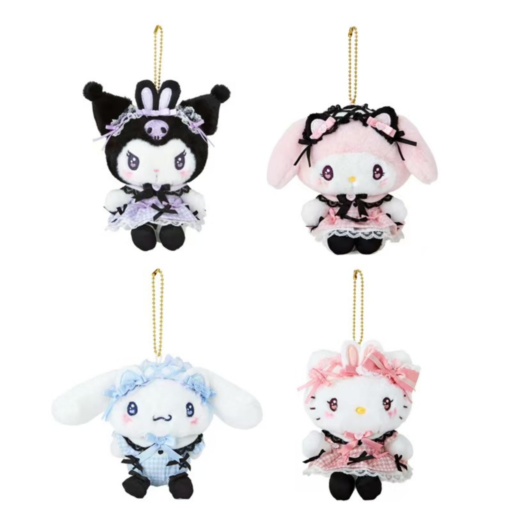 

Sanrio Original Dream lace Series Plush Toys Kawaii Hello Kitty Melody Cute Kuromi Plushie Cinnamoroll Doll for BIrthday Gifts