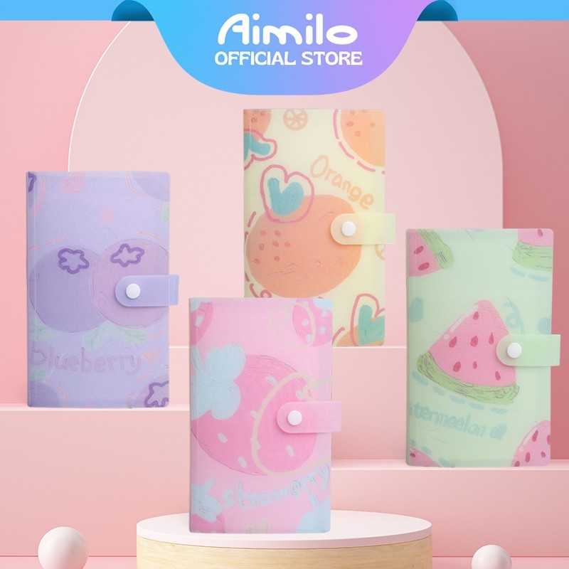 

[READY] Aimilo Album Foto Polaroid Waterproof 120 Slot Buku Album Tempat Photocard Motif Buah Lucu Book Binder Photocard Holder