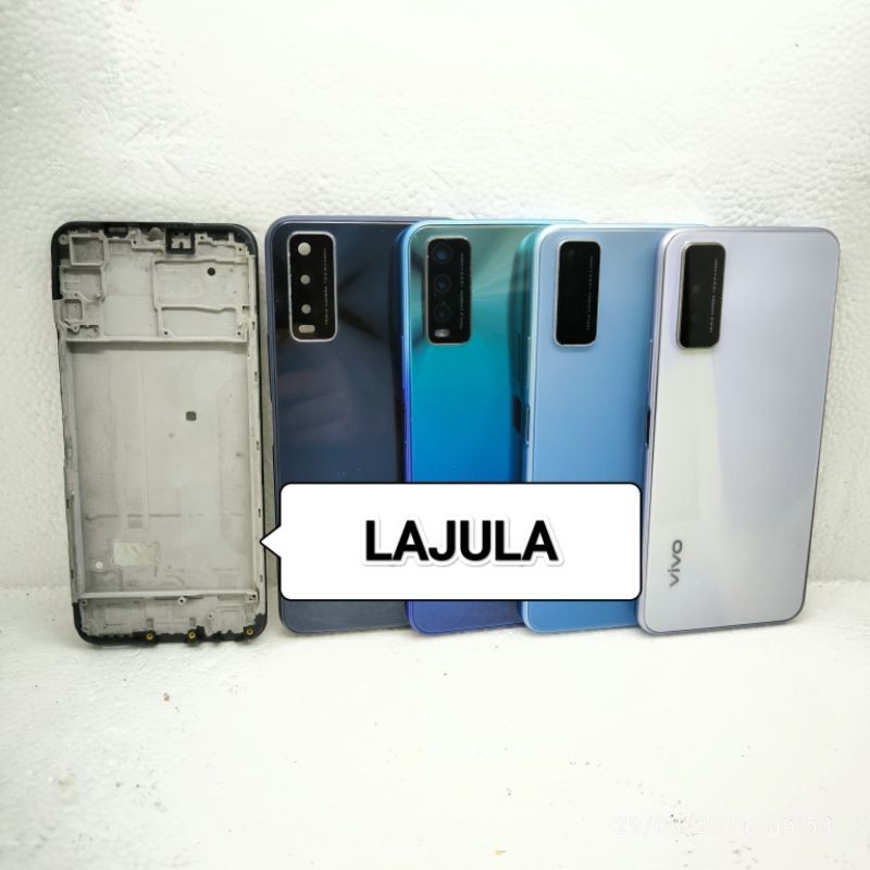 kesing housing casing full set Vivo y20 / y20s frame + Bezel  + backdoor original