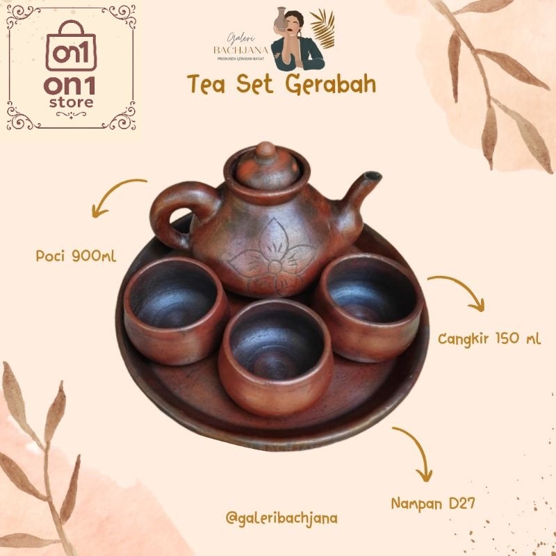 Set Teko Murah / TEA SET GERABAH / POCI SET TANAH LIAT / TEKO SET