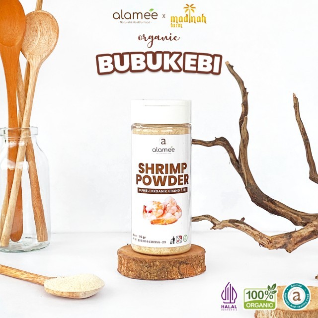 

ALAMEE Bubuk Ebi Halus Kering Udang Bumbu Dapur Organik Shrimp Powder Spice Seasoning 90gr naturalsupply madinah
