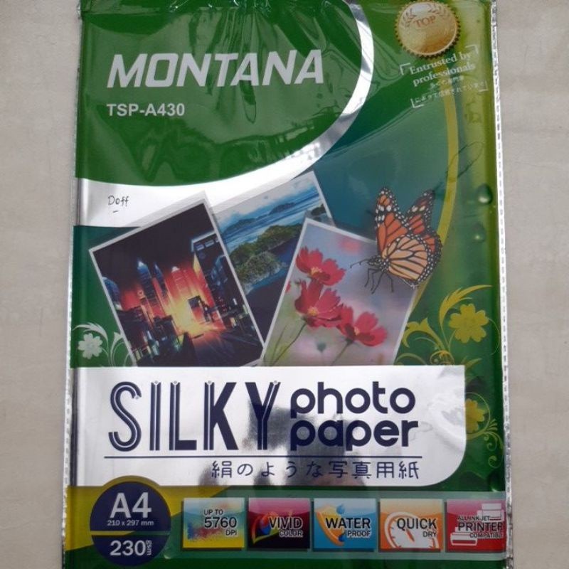 kertas foto doff a4 / photo paper silky a4 / kertas foto doff / kertas foto a4 / kertas foto / photo