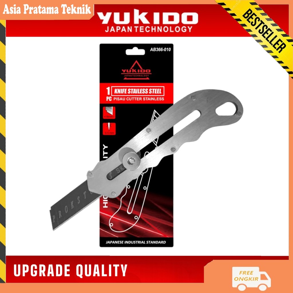 

YUKIDO CUTTER STAINLESS BAJA MILTIFUNGSI 18MM BODI BESI