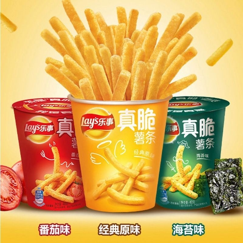 

Kentang Goreng French fries Rasa Original 40 gr 6 Cup 乐事薯条
