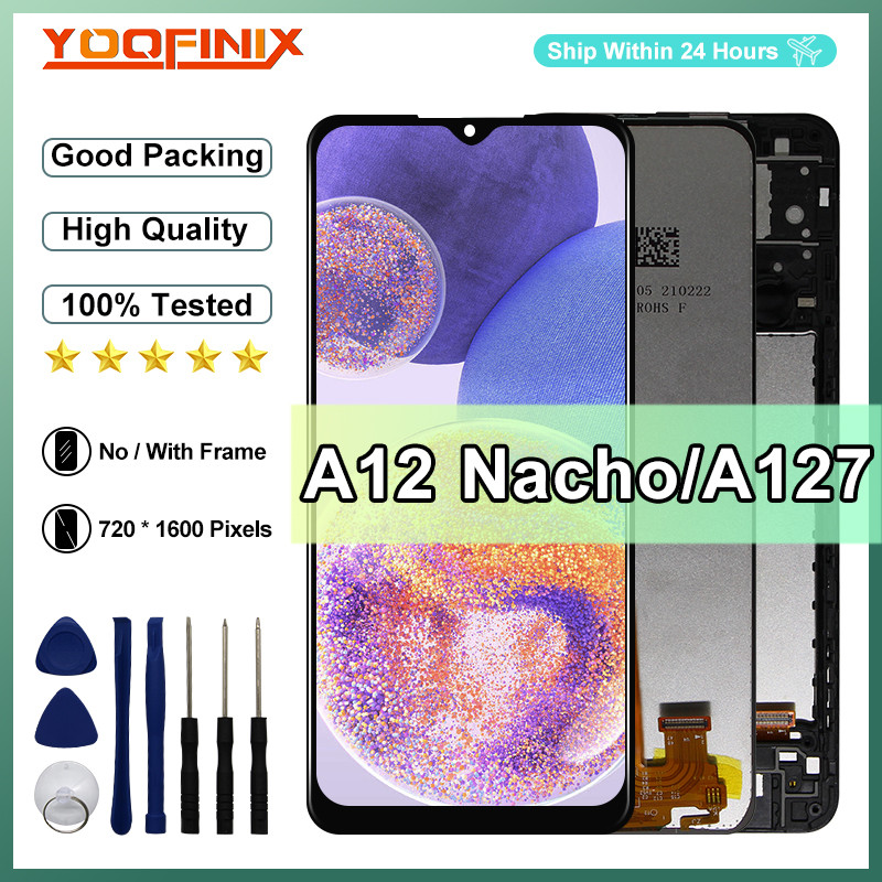 For Samsung Galaxy A12 Nacho LCD Display A127F LCD  Touch Screen Digitizer Assembly For Samsung A127