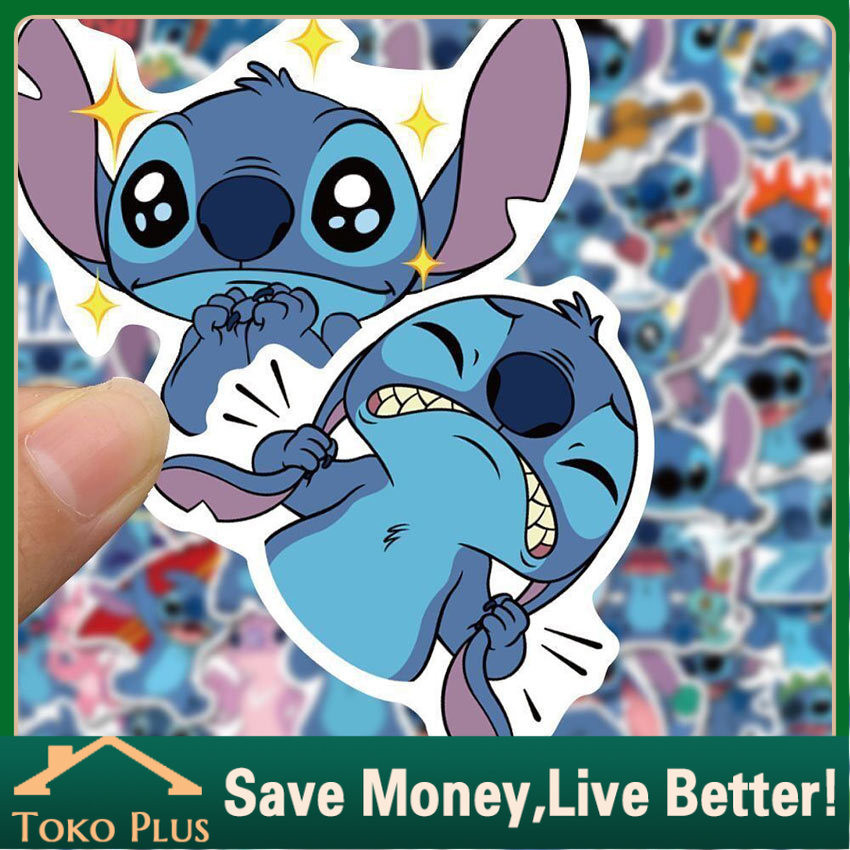 

50Pcs Sticker Stitch Untuk Hp Laptop Tumbler Sepeda Note Book Dll Stiker Sticker Stitch Aesthetic Stiker Waterproof Paper Vinyl Waterproof untuk Laptop Buku Jurnal Koper Koper Casing Phone