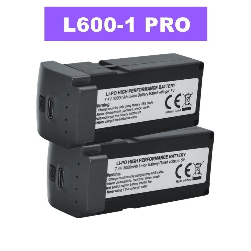 For LYZRC L600-1 PRO Drone Battery 7.4V 3000MAH For L600PRO Quadcopter BatterIes 4K 5G Helicopter  a