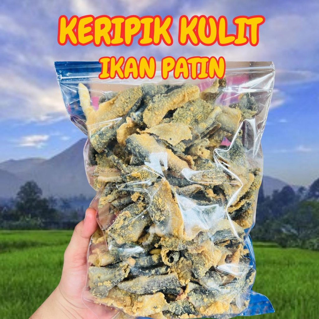 

KERUPUK KULIT IKAN PATIN PREMIUM KHAS MEDAN 1000 GRAM / 1 KG KERIPIK KULIT PATIN ORIGINAL DAN PEDAS JERUK Food Snack Skin Keripik Patin