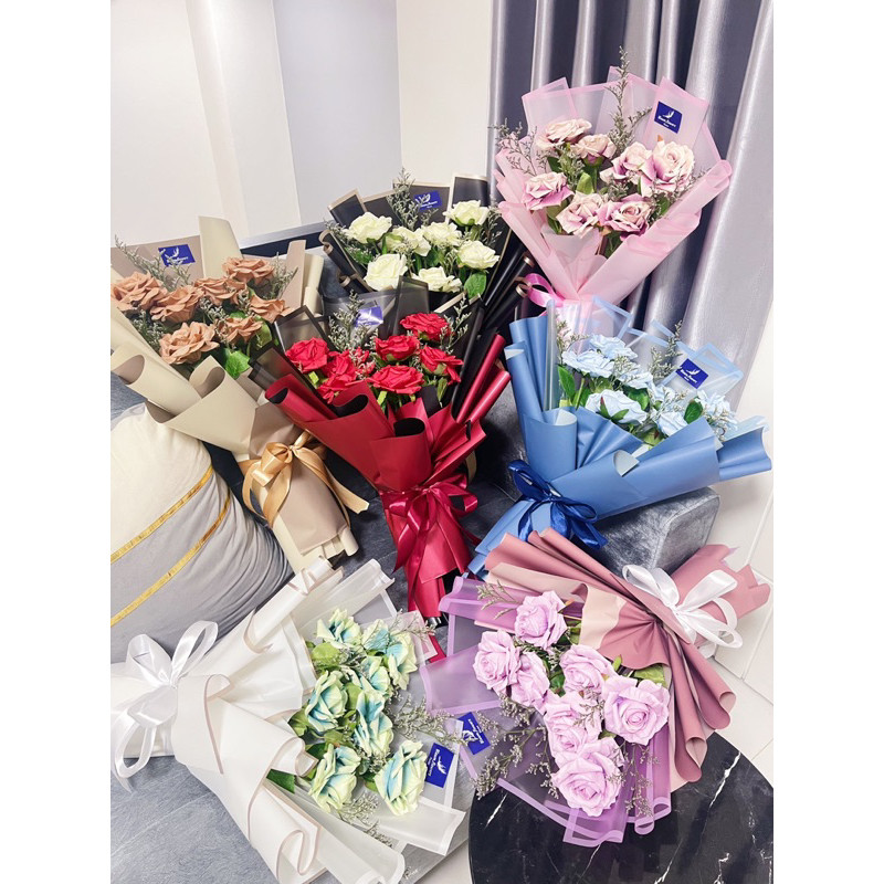 BUKET BUNGA PALSU BUKET BUNGA ARTIFICIAL BOUQUET BUNGA PALSU BUKET MAWAR PALSU FLOWER BUCKET FLORIST