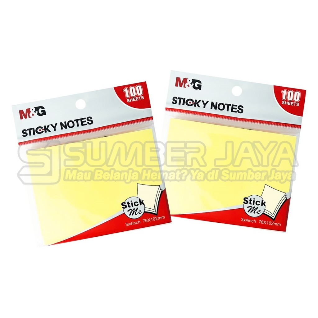

Sticky Note Memo Tempel Neon Colour M&G YS-141/YS-142/YS-65/YS-66 100 Sheets