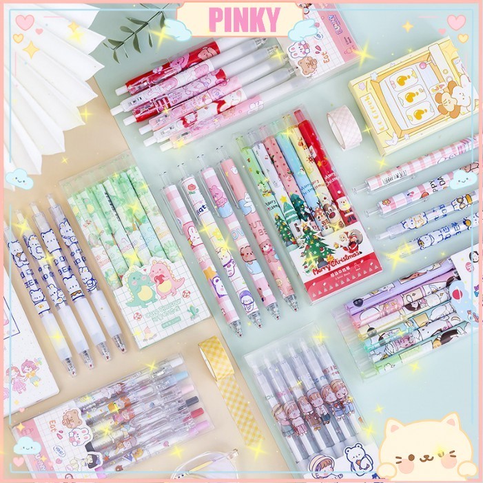 

COD 6PCS PULPEN LABUBU GEL MEKANIK 0.5MM / BALLPOINT MEKANIK LUCU