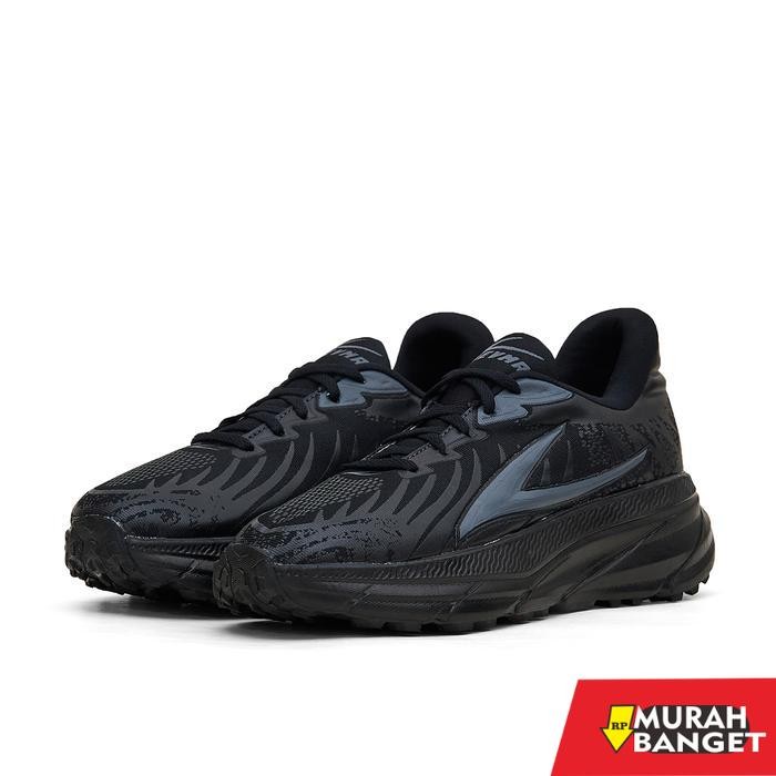 Zevma Tera Speed .1 Full Black  - Sepatu Olahraga Running Lari Pria Wanita Sneakers Kasual Senam - R