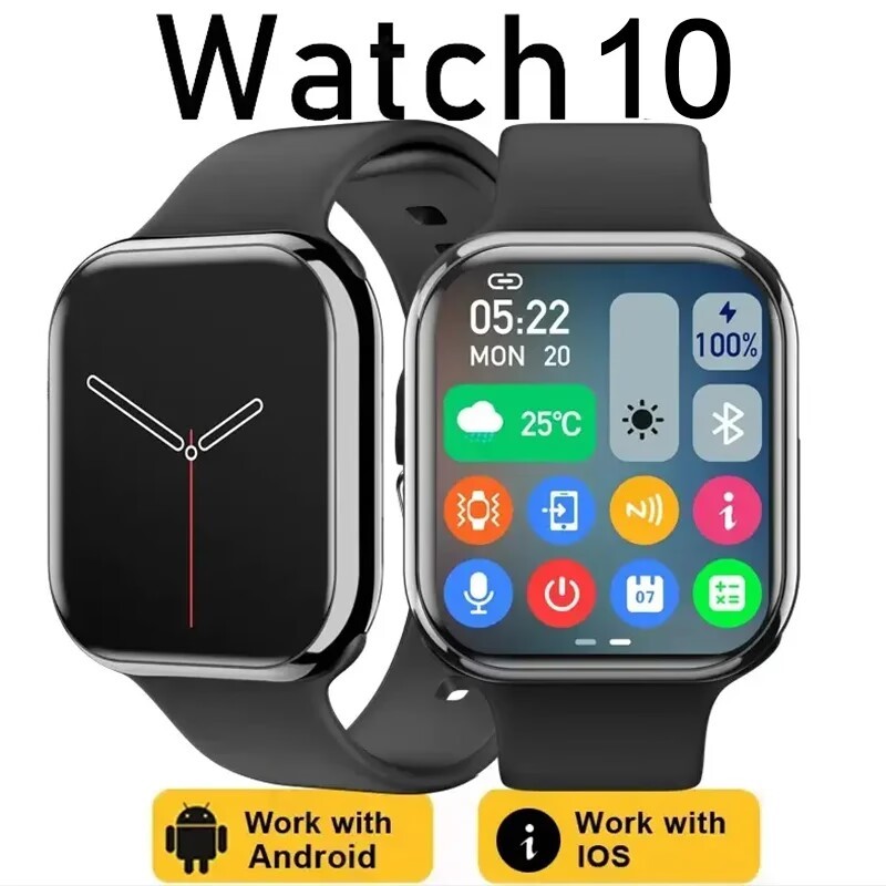 New 2025 Original For Apple Watch 10 GPS Smart Watch Men Body Temperature Bluetooth Call NFC Sports 