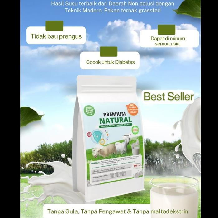 

SUSU KAMBING ETAWA PREMIUM ORGANIC MILK TANPA GULA 1 KG 1706
