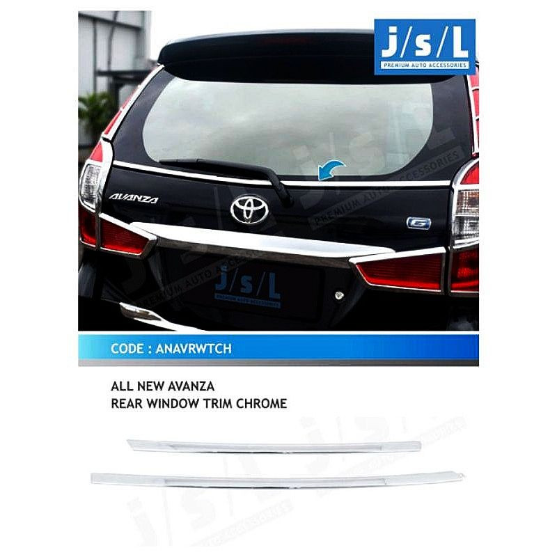 LIST LIS PINTU KACA BELAKANG CHROME MOBIL ALL NEW AVANZA VELOZ XENIA 2012-2021