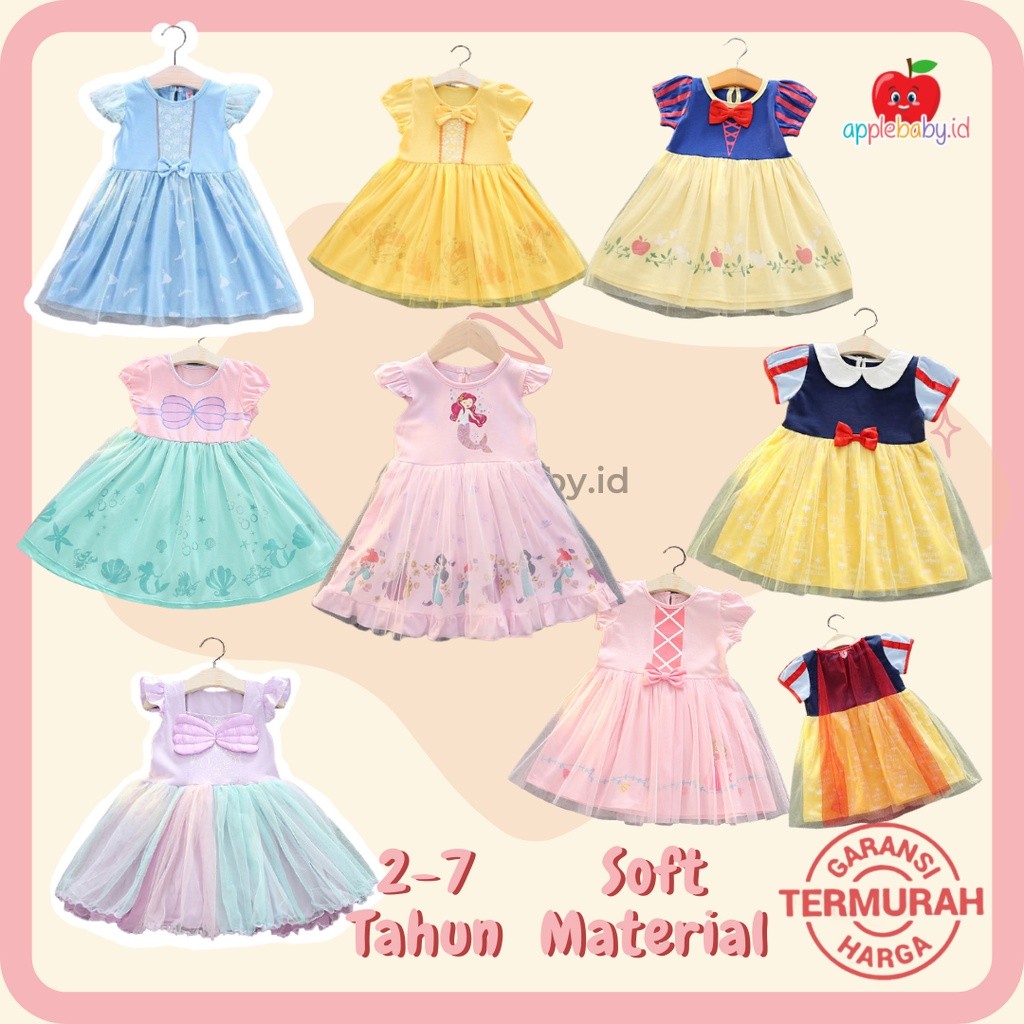 Dress Princess Anak Dress Anak Perempuan Baju Pesta Anak Perempuan Drees Anak Baju Princess Anak/Ter
